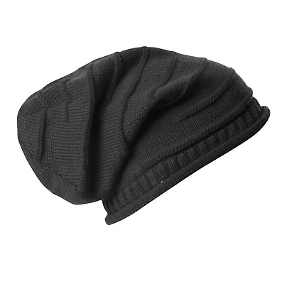 #ad Unisex Winter Warm Hat Women#x27;s Men#x27;s Knit Baggy Beanie Beret Oversized Ski Cap