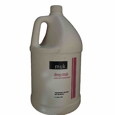 #ad Muk Deep Muk Ultra Soft Hair Conditioner 1 Gallon Bottle With Hand Pump New