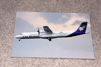 #ad LAO AIRLINES ATR 72 AIRLINE POSTCARD