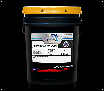 #ad Ultra1Plus SAE 75W 90 Synthetic Gear Oil API GL 4 5 Gallon Pail