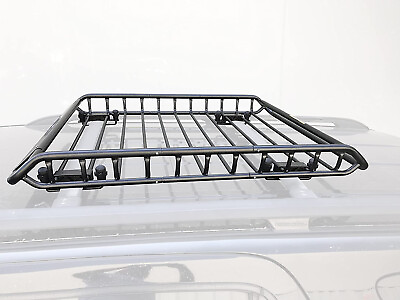#ad Car Top Luggage Holder Roof Rack Rooftop Cargo Carrier Steel Basket