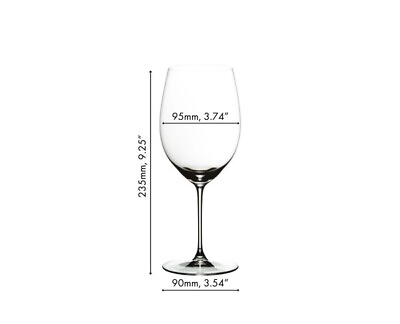 #ad Riedel Veritas Cabernet Merlot Wine Glasses Set of 2