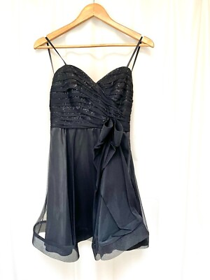 #ad Betsy amp; Adam party strapless little black dress 4 $19.99