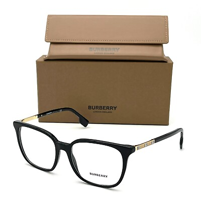#ad BURBERRY BE2338 3001 Black Demo Lens 53 Eyeglasses