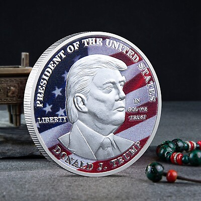 #ad President Donald Trump Inaugural Commemorative Novelty Coin Silver 2024