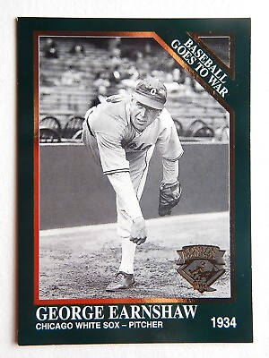 #ad George Earnshaw #1338 Sporting News 1995 Baseball Card Chicago White Sox VG