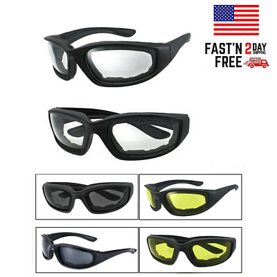 #ad 3x Chopper Riding Glasses Motorcycle Sunglasses Anti Wind Dust Cycling Goggles