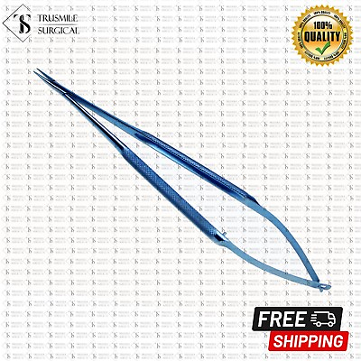 #ad New Titanium Micro Needle Holder with lock 12.5cm straight surgical instruments