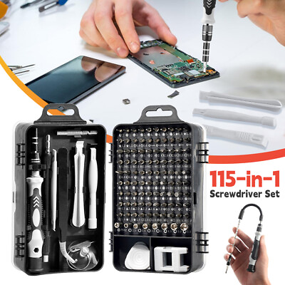 #ad 115 in 1 Precision Screwdriver Set Computer Laptop Repair Tool Kit Magnetic Bit