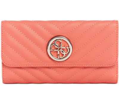 #ad Brand New GUESS Womens Coral Blakely Clutch Wallet 32410