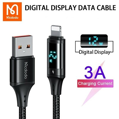 #ad Mcdodo Digital Display USB Fast Charging Cable Data Cord For iPhone 13 12 11 Pro
