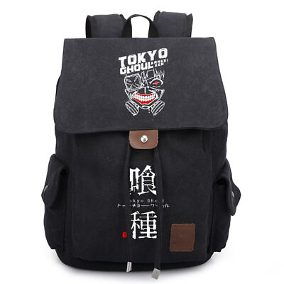 #ad Men Women Anime Tokyo Ghoul Canvas Laptop Backpack School Bag Rucksack Travel US