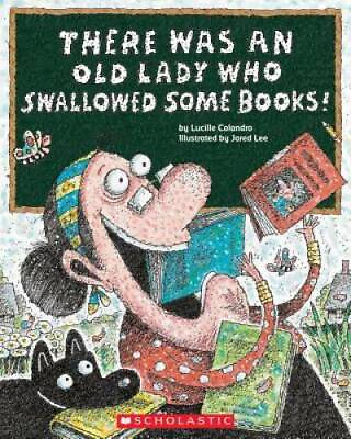 #ad There Was an Old Lady Who Swallowed Some Books Paperback GOOD