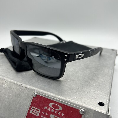 #ad Oakley Holbrook Matte Black B1B Frame Sunglasses Black Iridium Fast S H