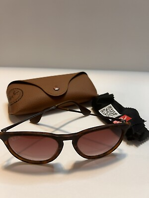 #ad Ray Ban Erika RB4171 Tortoise Havana Polarized Gradient 54 mm Sunglasses
