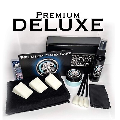 #ad NEW DELUXE ALL PRO Premium Sports Card Cleaning Kit 1 Bonus Card In Every Box
