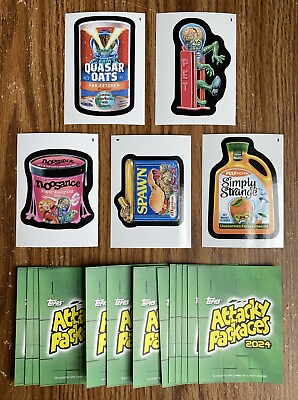 #ad 2024 Topps Wacky Packages MARS ATTACKS #1 5 Complete Your Set You Pick