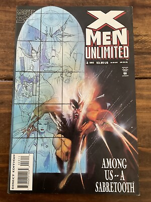 #ad X Men Unlimited #3 1993 VF