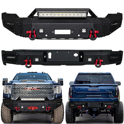 #ad For 2020 2023 GMC Sierra 2500 3500 Front or Rear Bumper with Winch Plate amp; Light
