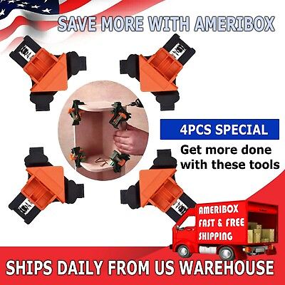 #ad 4X 90 Degree Right Angle Corner Clamp Woodworking Wood For Kreg Jigs Clamps Tool $9.95