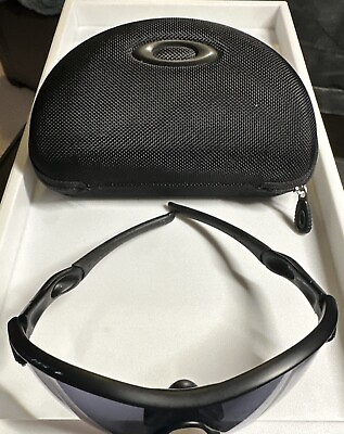 #ad Oakley sunglasses Radar 09 676 Matte Black Grey Lenses w Case