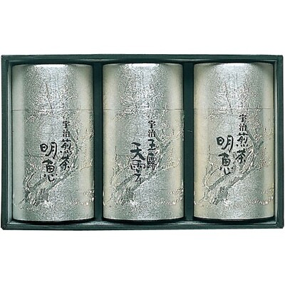 #ad Japanese tea Gift set Gyokuro Ten un 190g x 1 Sencha Myoe 190g x 2 Engraved Can