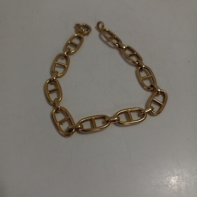 #ad 14kt Solid Yellow Gold Mariner Link Bracelet 7 1 2 Lenght 5.7 Grams $265.00