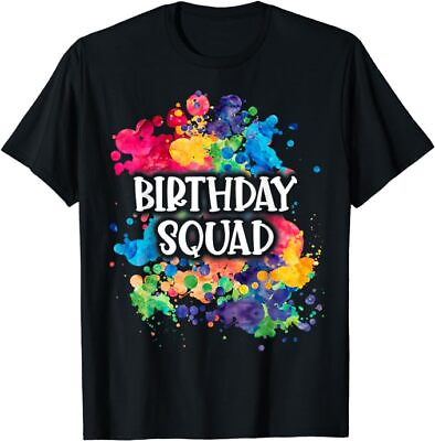 #ad NEW LIMITED Favor Girls Paint Party Paint Splatter Birthday T Shirt Size S 5XL