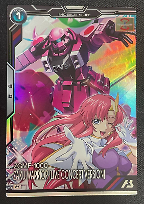 #ad Gundam ARSENAL BASE Card BP01 008 M ZAKU WARRIOR MEER CAMBELL BANDAI JAPAN
