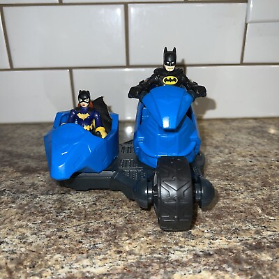 #ad DC Imaginext Super Friends Nightwing and Transforming Cycle with Bat Women. Used