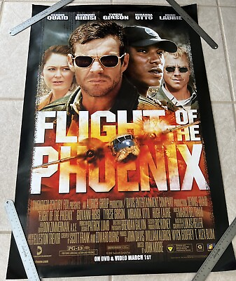 #ad Flight of the Phoenix Original Theatre DVD Promo Poster Single Sided 40.5 X 27