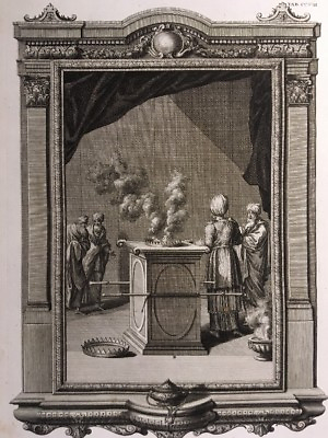 #ad Ara Suffimenti Juxta Scacchi Original Engraving 1735 G.D.Heuman Sculp