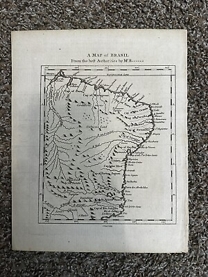 #ad Brasil From The Best Authorities By Mr. B 1778 Original Map