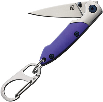 #ad Brighten Blades BB139 Not So Heavy Metal Linerlock Purple Folding Pocket Knife
