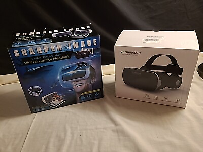 #ad VR Shinecon Virtual Reality Glasses amp; Controller Sharper Image VR Smartphone Set
