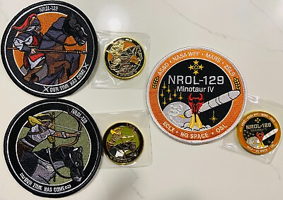 #ad MILITARY CHALLENGE COIN AND NROL PATCH SETS NROL 129 WARRIORS TIME HAS COME