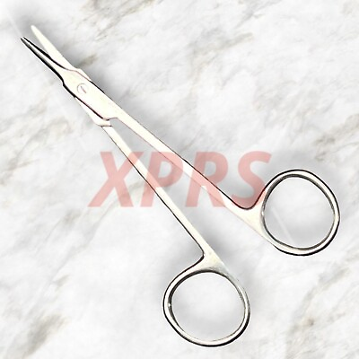 #ad Set of 2 Aebli Corneal Scissors 4” Angled on Flat Left Premium