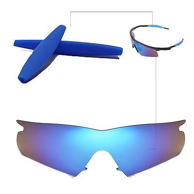 #ad Walleva Polarized Ice Blue Replacement LensesEarsocks For Oakley M Frame Hybrid