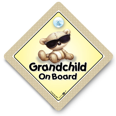 #ad Grandchild On Board Sign Baby in Sunglasses Sign Baby On Board Sign Shades