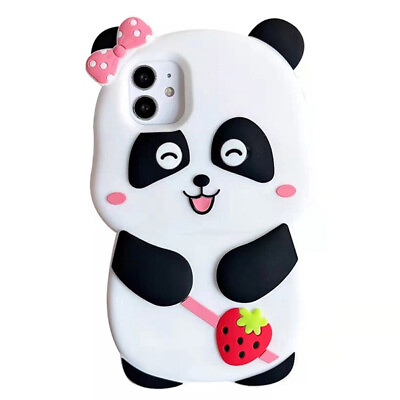 #ad 3D Cartoon Silicone Soft Phone Case For iPhone 13 Pro Max 12 11 XR XS 8 7 6