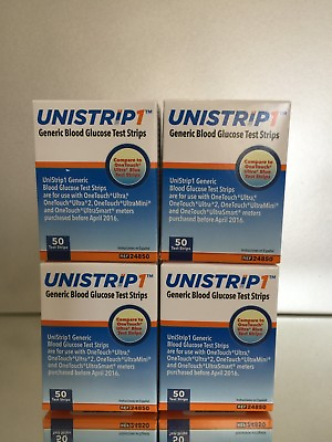 #ad UniStrip Glucose Test Strips 200 ct Generic For One Touch Ultra EXP 10 2025 $41.25
