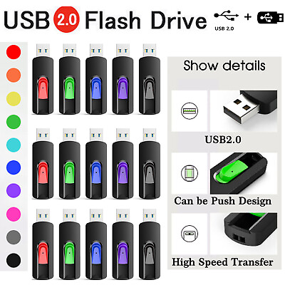 #ad Lot USB Flash Drive Memory Stick Pendrive Thumb Drive 2GB4GB 8G 32G 64G 128G