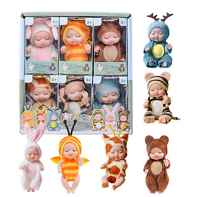 #ad Realistic Newborn Toy Ultra Soft Comfort Toy Mini Reborn Dolls Baby Sleeping Toy