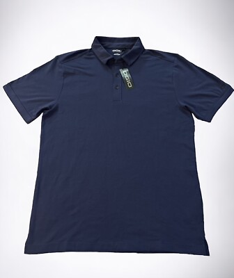 #ad OGIO Short Sleeve Navy Polo Shirt size Large Men NWT