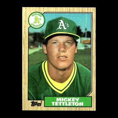 #ad Mickey Tettleton 1987 Topps Oakland Athletics #649 Set Break R306 $1.50