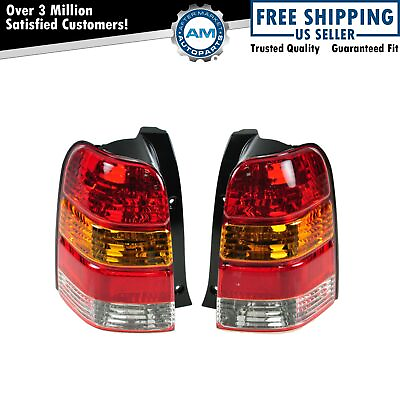 #ad Taillights Taillamps Rear Brake Lights Lamps Pair Set for 01 07 Ford Escape