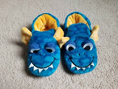 #ad Toddler Monster Slippers Cat amp; Jack Blue and Yellow Slippers Size 12M 18M