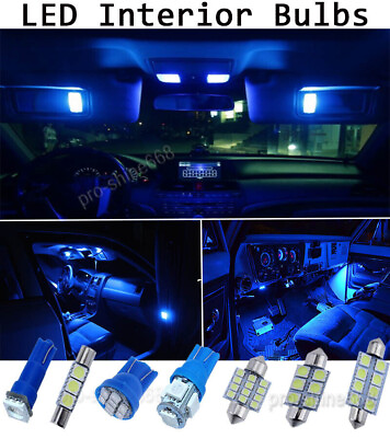 #ad NEW 10000K Blue Interior LED Lights Package Bulb SMD For 2015 Dodge Challenger