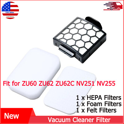 #ad HEPA Foam amp; Felt Filter Kit for Shark Navigator Pet Plus NV251 NV255 ZU62 ZU60 $10.55