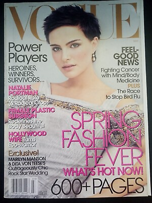 #ad Vogue Magazine March 2006 Natalie Portman Marilyn Manson Dita Von Teese B17:1896